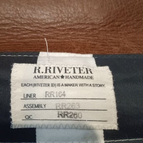 R RIVETER Handbag Lot Of 2-Hopper Crossbody-Hobby Flap-Magnetic Close-Brass Zip - Picture 10 of 16